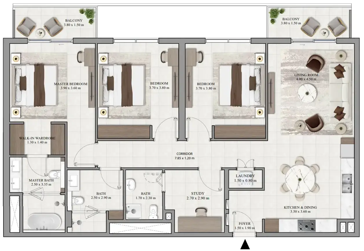 3 Bedrooms apartments - Vista Ridge