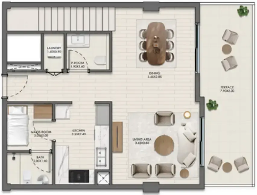 3.5 bedrooms apartments - Evelyn on the Park