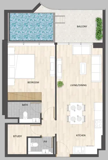 1 Bedroom apartments - Barari Palace