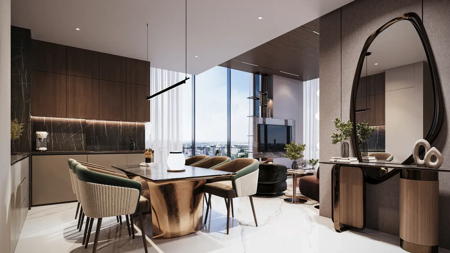 Bond Living in Dubai Land Residence by Pearlshire Developments - Interior Image 4