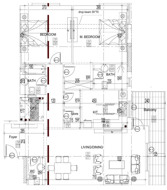 2 Bedrooms apartments - Paradise View II