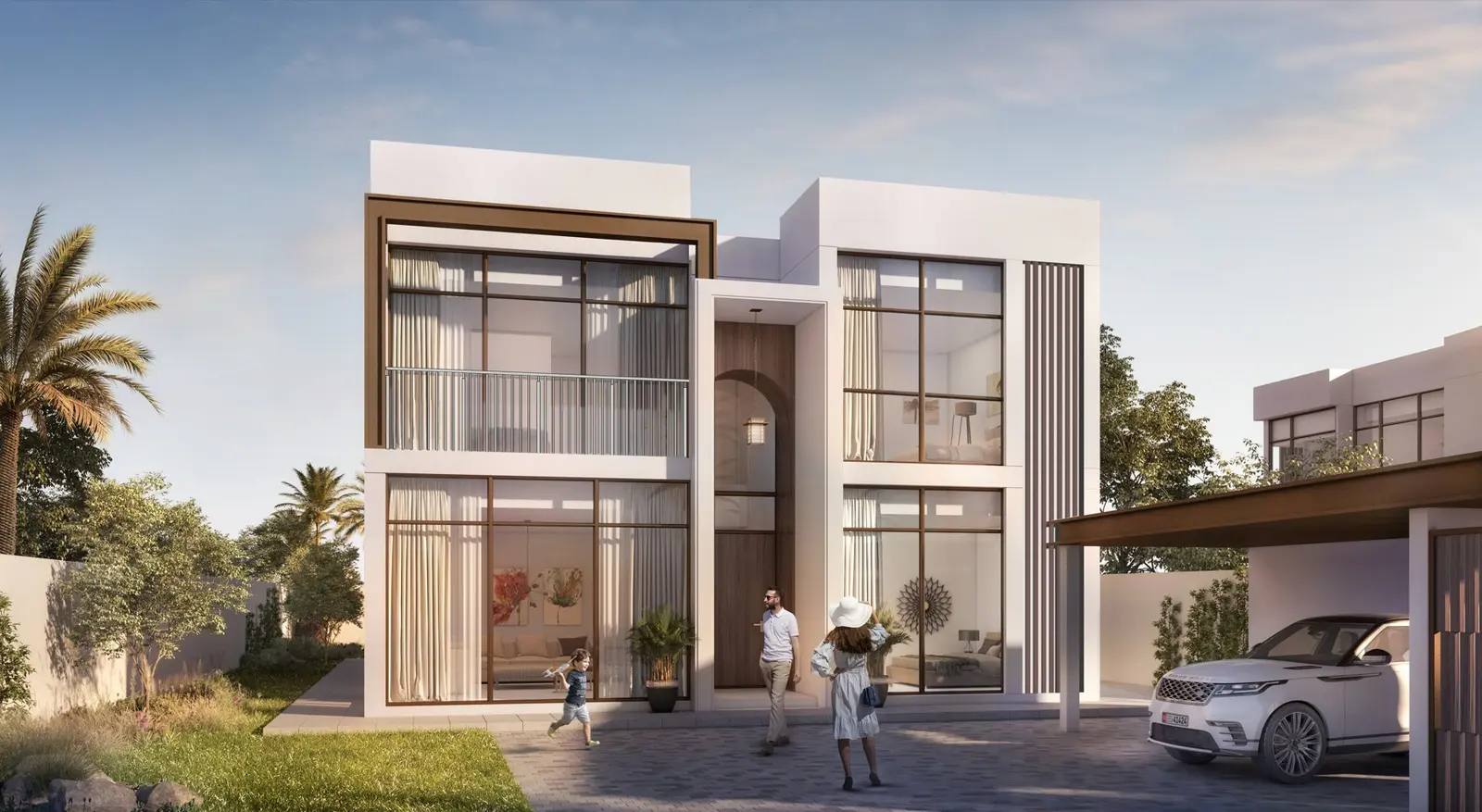 Nad Al Dhabi North villa views in Al Jubail Island Abu Dhabi luxury homes