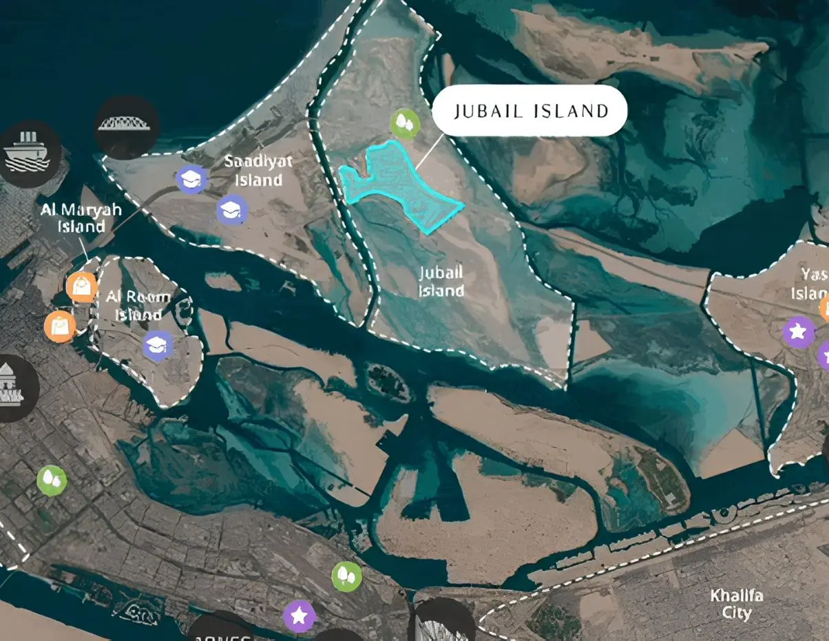 Nad Al Dhabi North project master plan on Al Jubail Island Abu Dhabi residential villa development