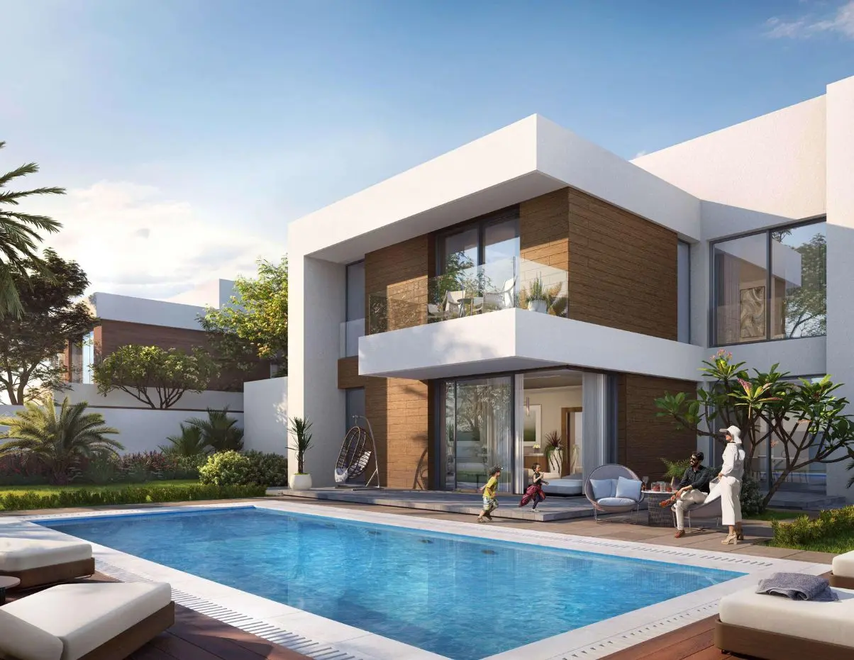 Saadiyat Reserve The Dunes master plan on Saadiyat Island Abu Dhabi featuring luxury villas, parks, amenities, and community spaces