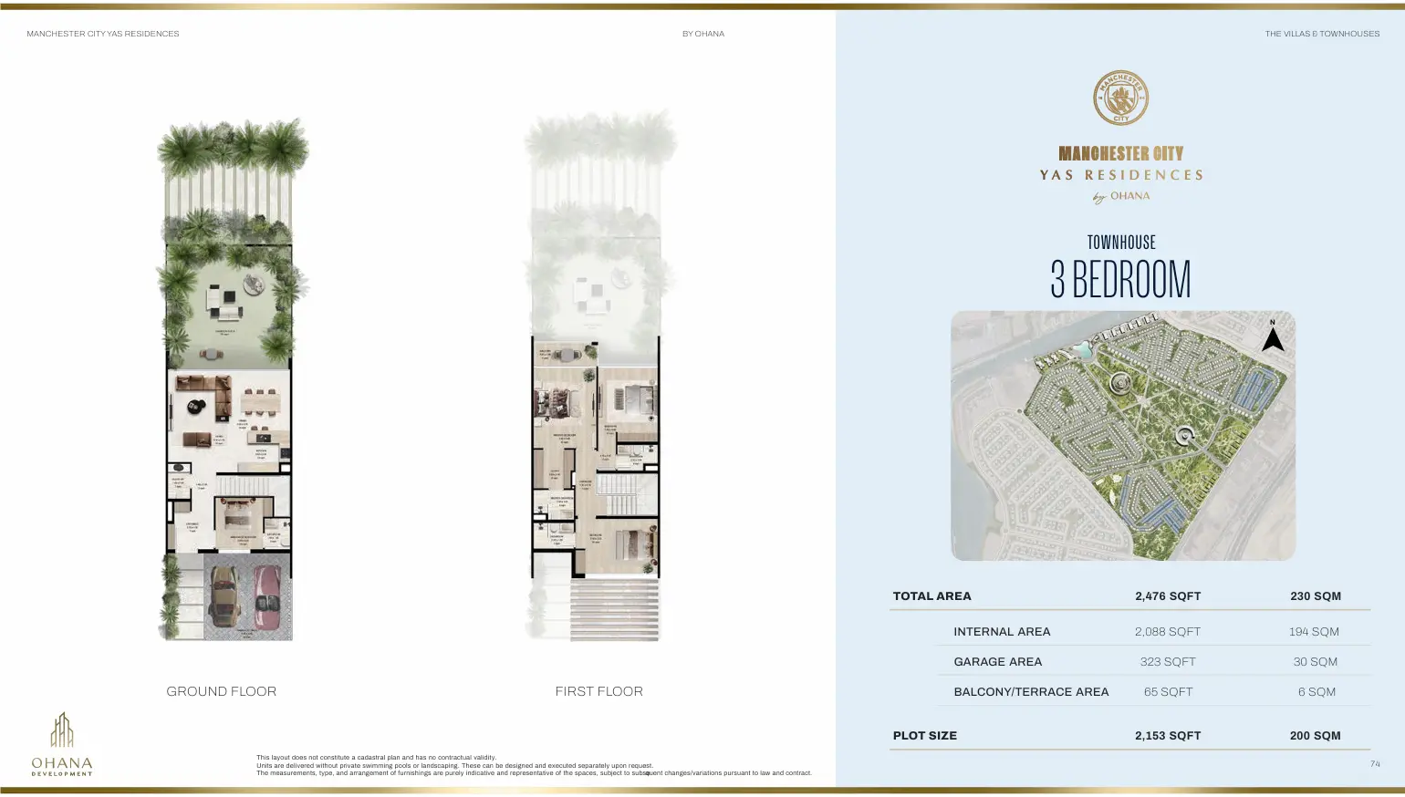 3 Bedroom Townhouse floor plan