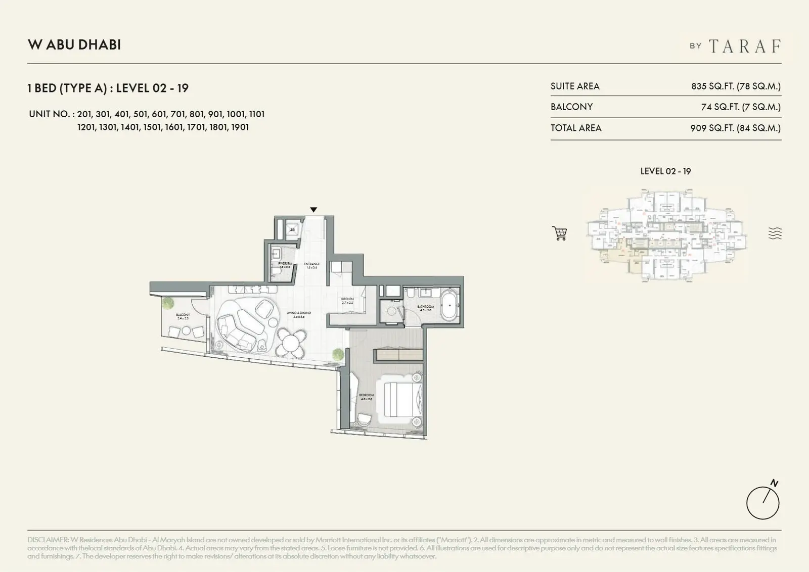 1 Bedroom Apartment floor plan