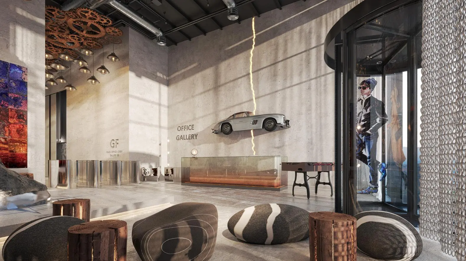 Raw District Phase 2 residential interior in Jebel Ali Freezone Extension, Dubai, featuring furnished spaces, contemporary styling, and premium materials.