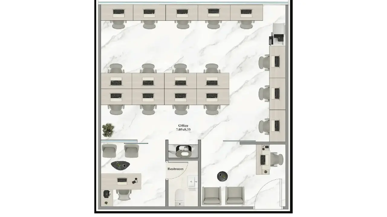 Office floor plan