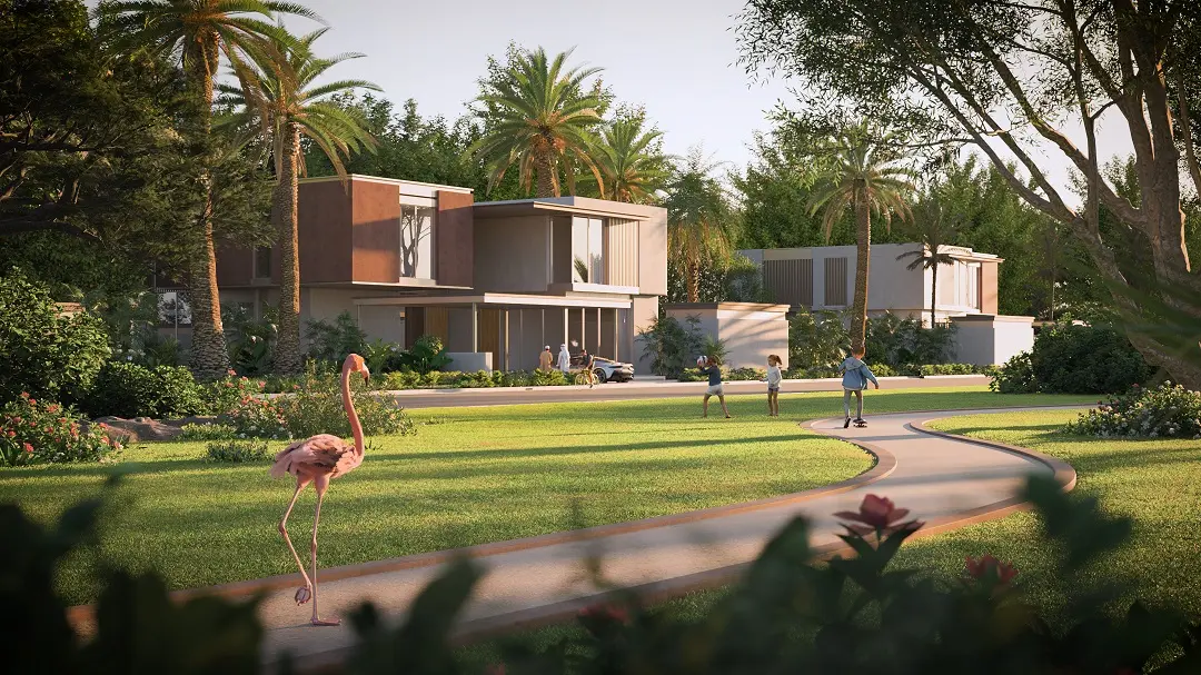 Saadiyat Lagoons lush mangrove villa community view Abu Dhabi