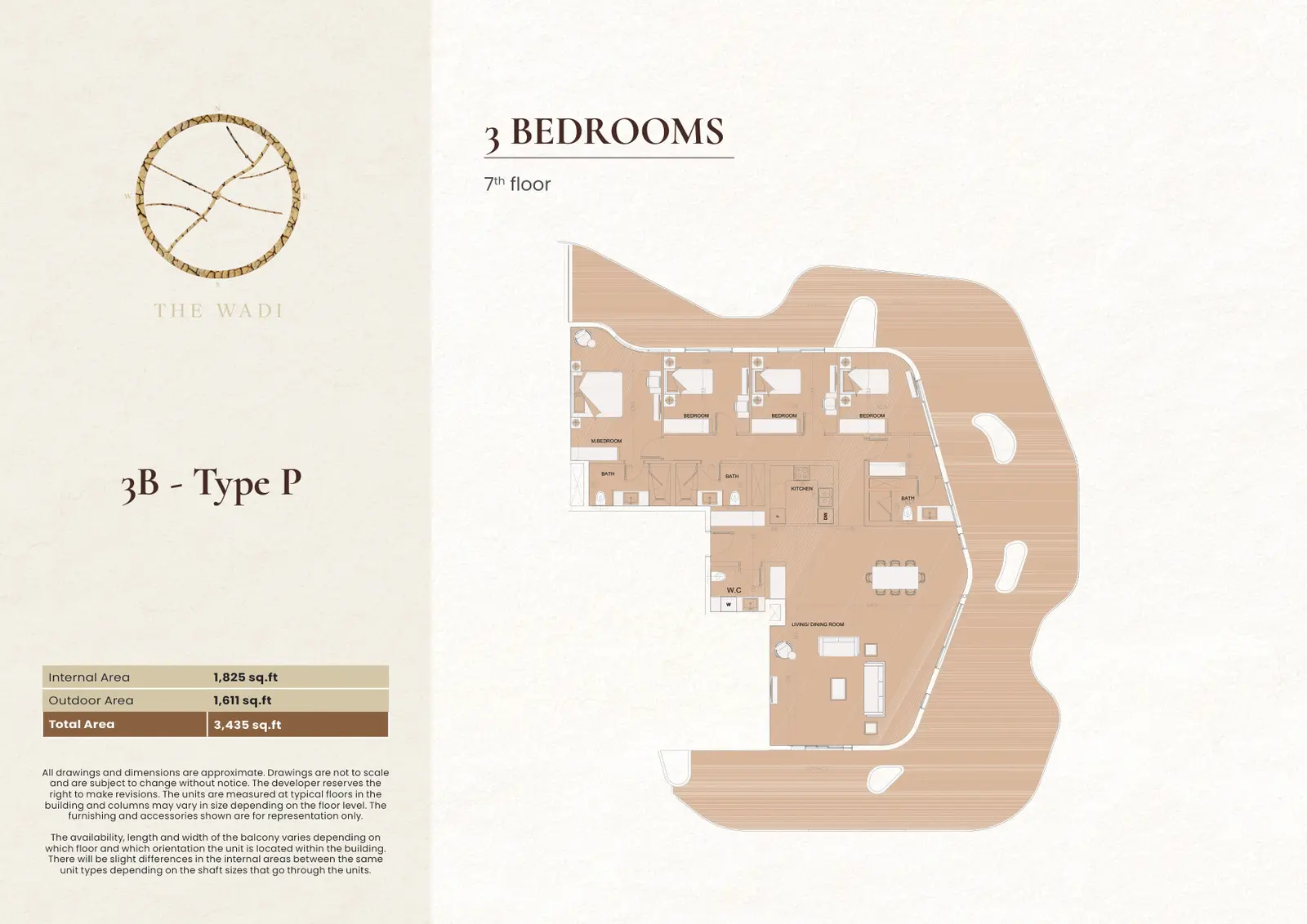 3 BR Apartment