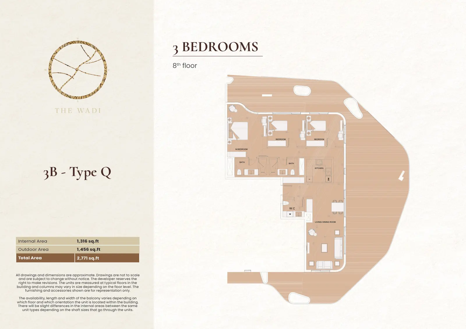3 BR Apartment