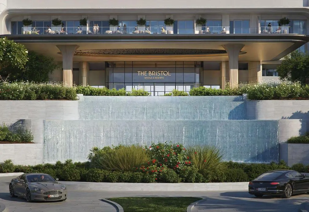The Bristol Ramhan Island architectural exterior highlighting its premium façade and exclusive island setting.