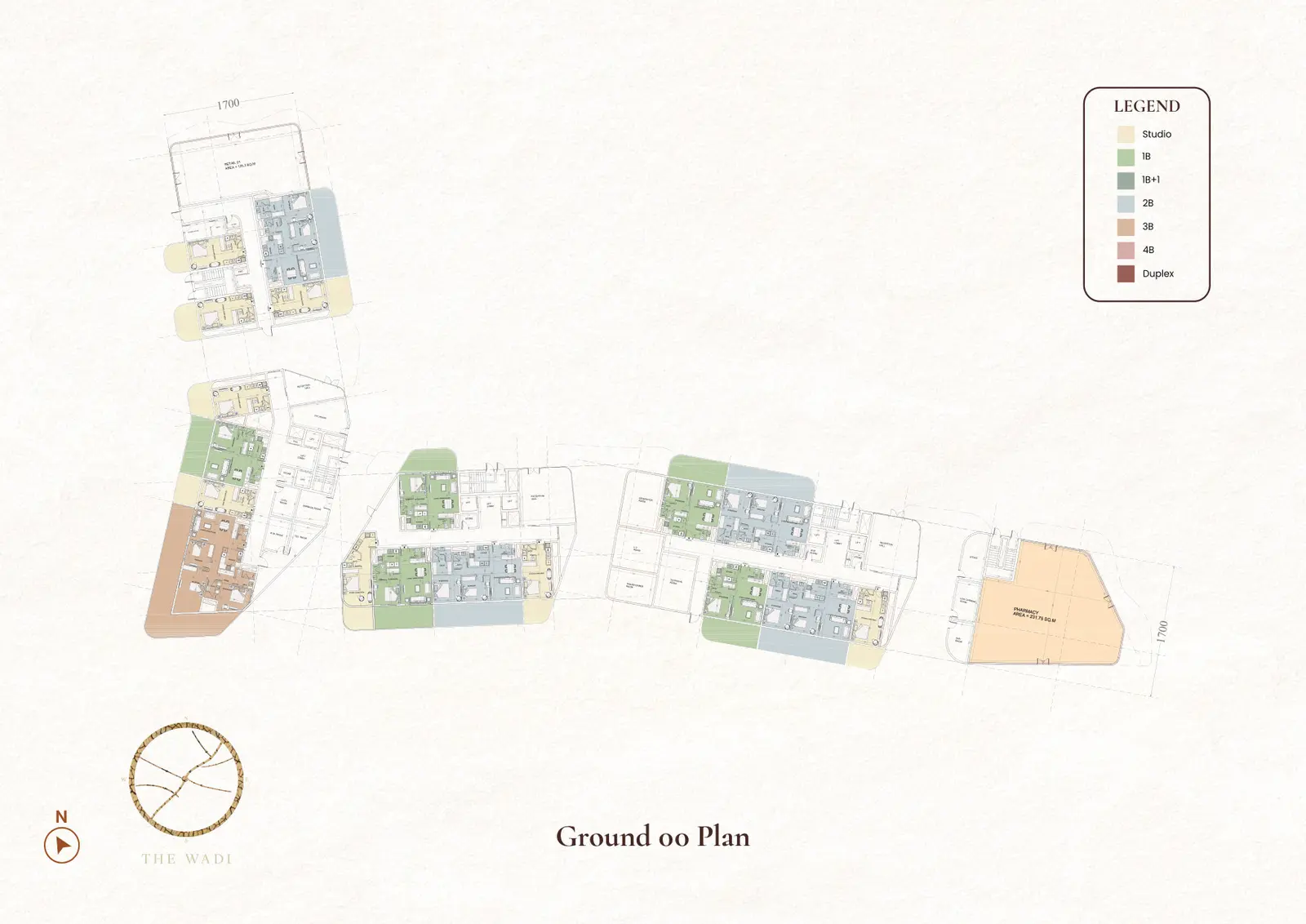 The Wadi Building E1 ground floor plan