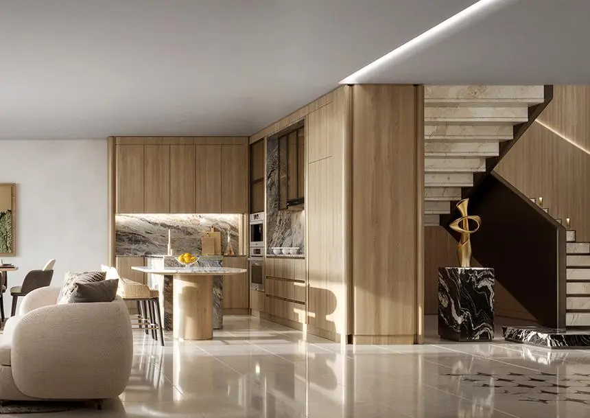 Modern fitted kitchen at Radisson Residences Phase 2 Tower 3 Al Reem Island Abu Dhabi
