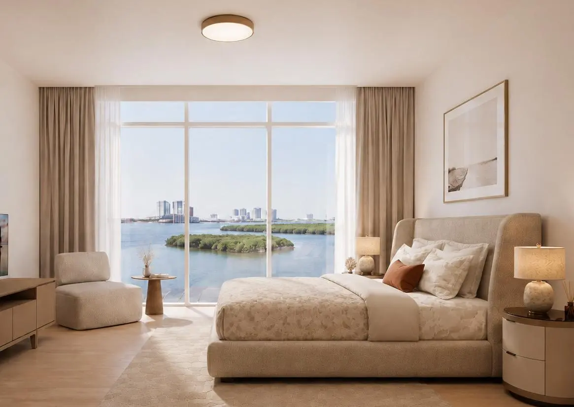 Fully furnished bedroom at Radisson Residences Phase 2 Tower 3 Al Reem Island Abu Dhabi