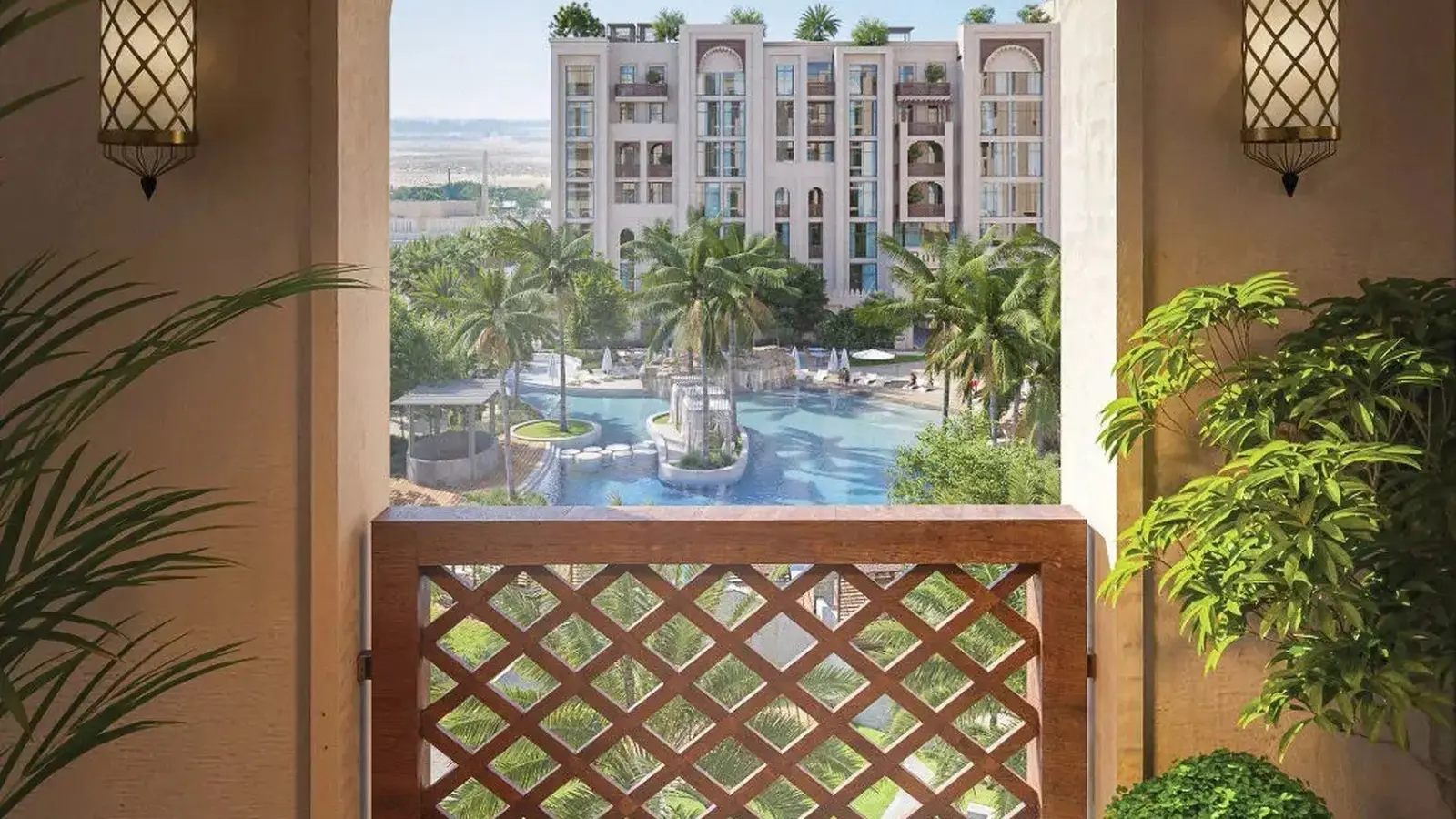 Dining area interior design at Bab Al Qasr Resort Residence 18 apartment Masdar City