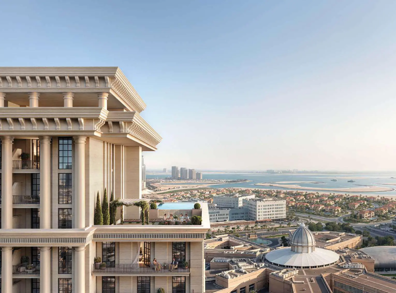 Bab Al Qasr Royal Residence 28 Al Reem Island Abu Dhabi luxury residential exterior with modern architecture