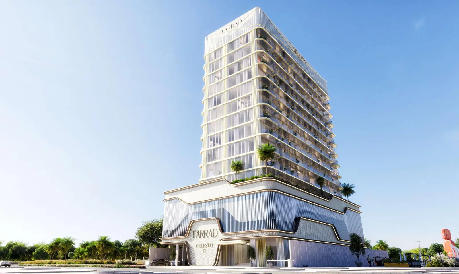 Celesto 3 in Dubai Land Residence by Tarrad Development - Exterior Image 3