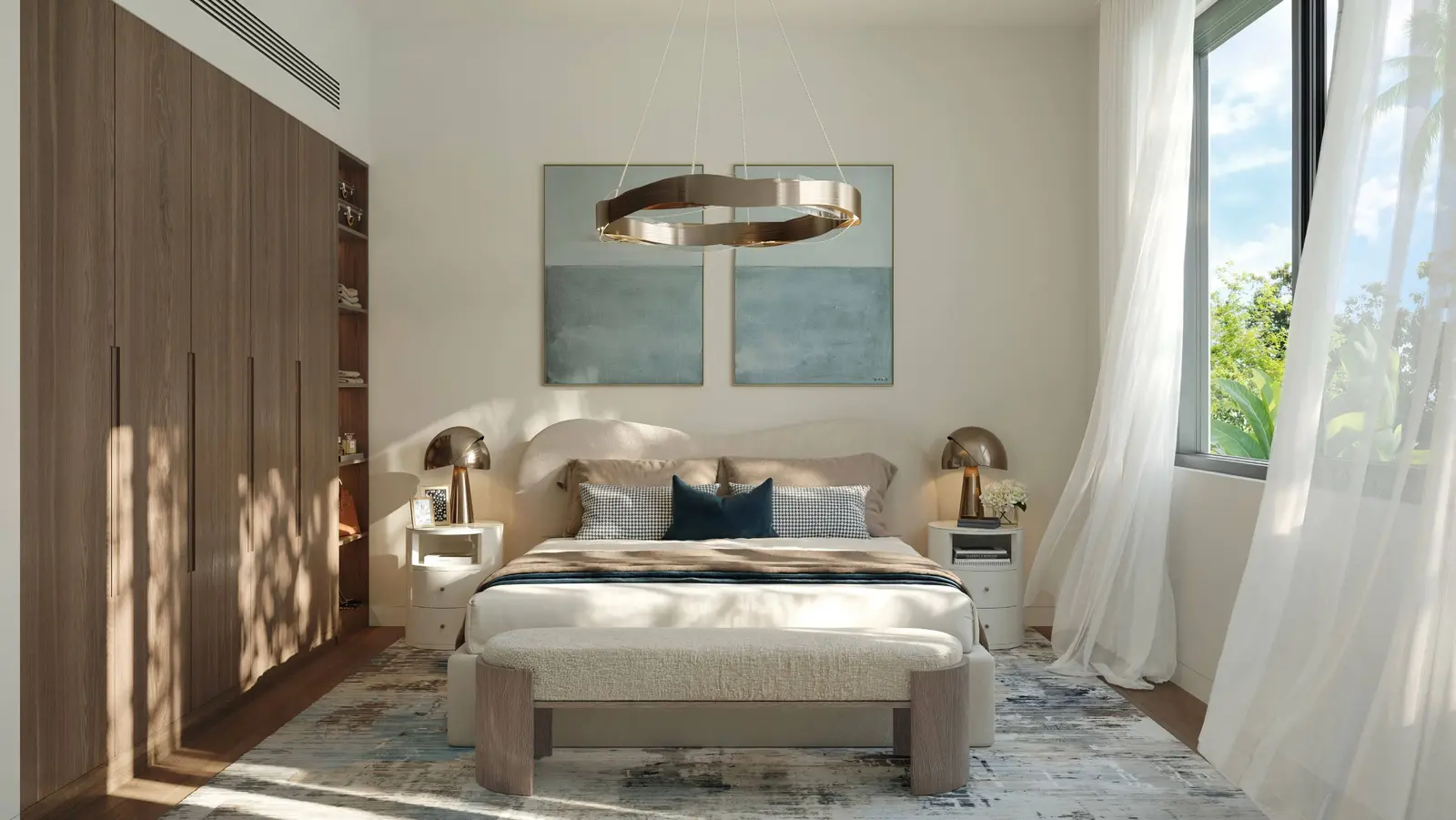 6. Al Ghadeer Parks 1 villa interior showcasing contemporary kitchen joinery, coordinated finishes, and thoughtfully designed spaces for modern family living.