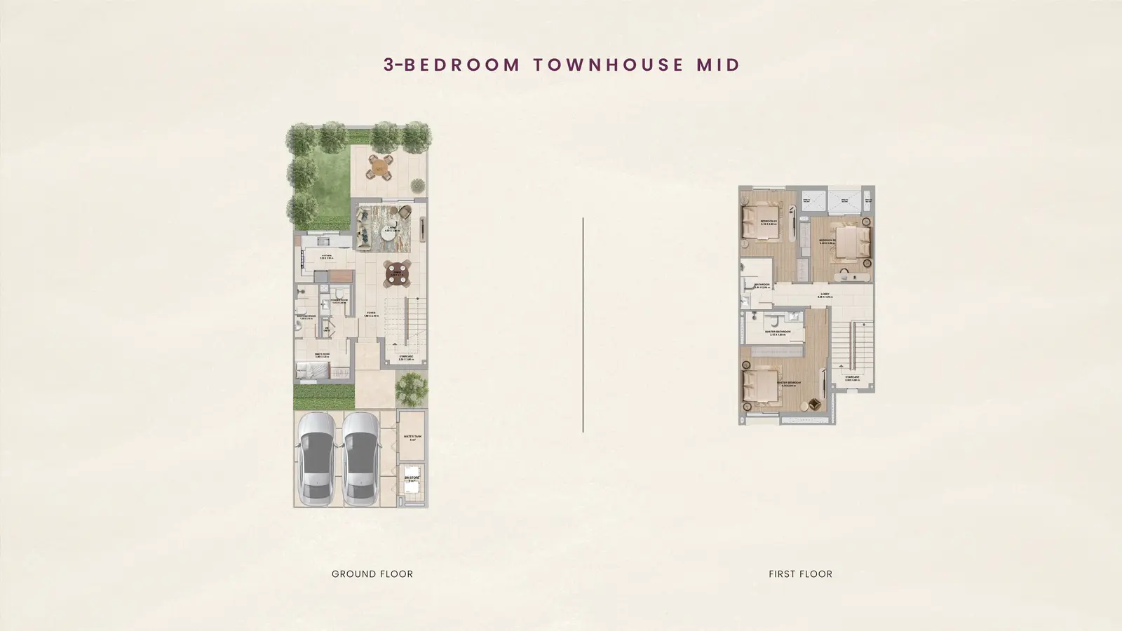 2 Bedroom Townhouse Mid