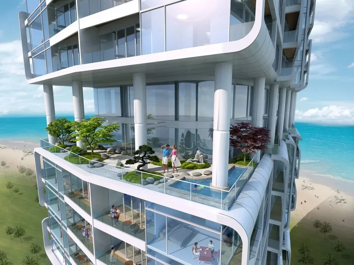 Outdoor tennis court and sports area facilities available for residents at Sky Gardens Residence Al Reem Island