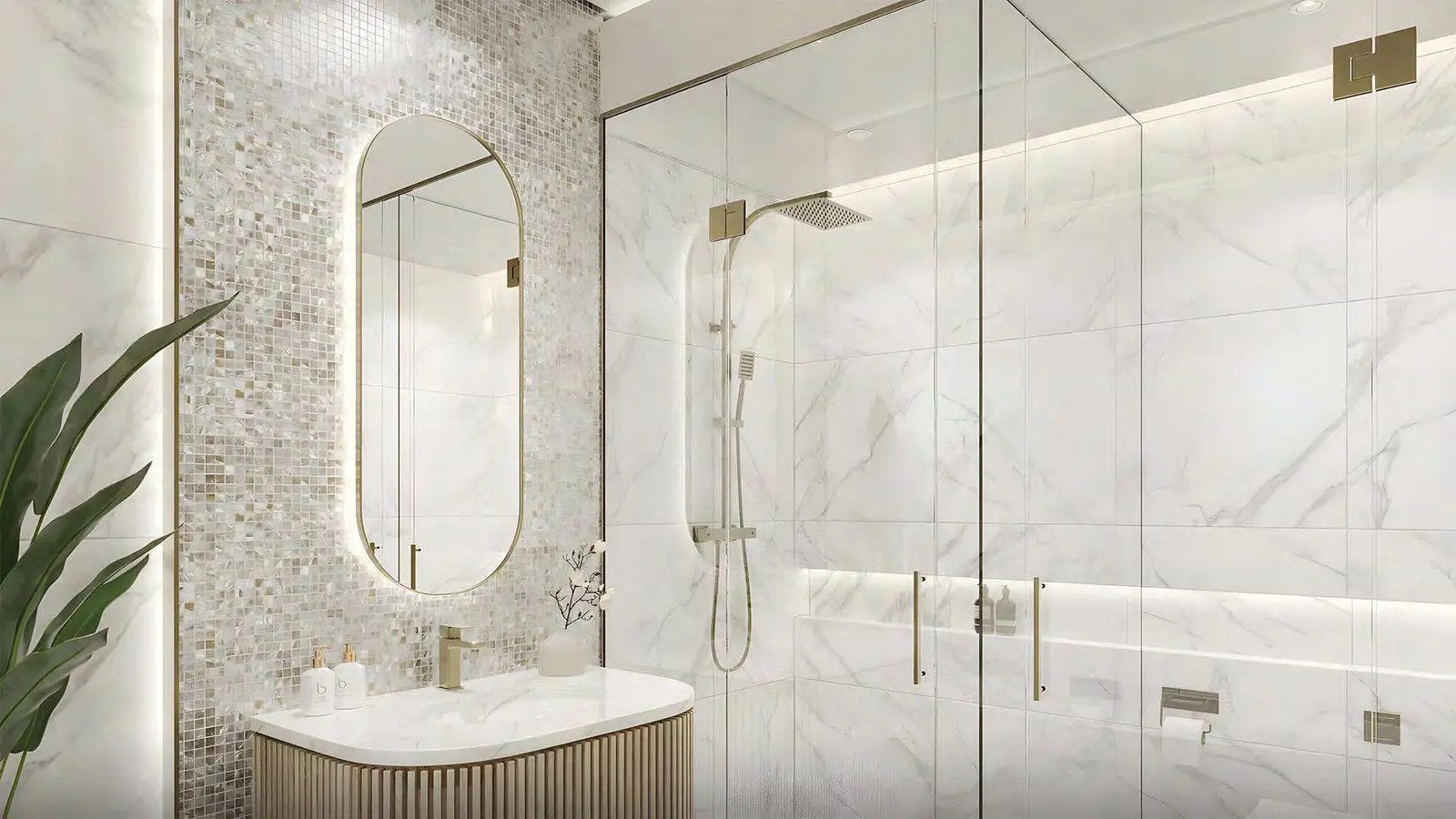 Sauna and steam room at Reem Eight, offering wellness and spa-inspired luxury living in Al Reem Island, Abu Dhabi