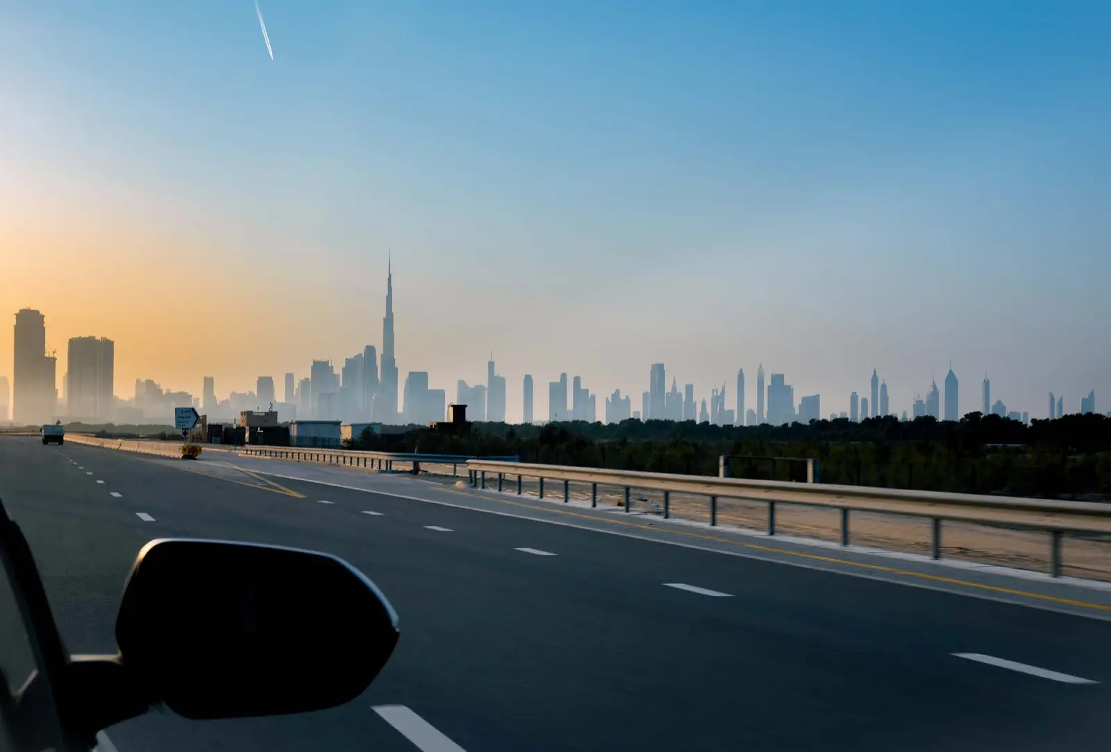 Yachtside Marina Residences at Sobha Siniya Island Umm Al Quwain highway connectivity toward Dubai iconic city skyline