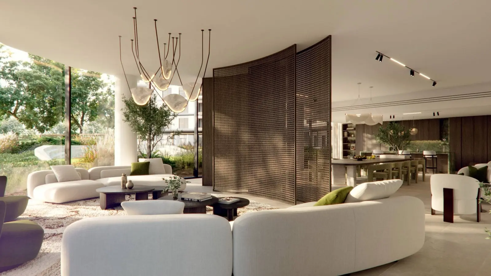 Premium dining area at Yas Park Place Yas Island Abu Dhabi UAE showcasing modern layouts and upscale interior design.