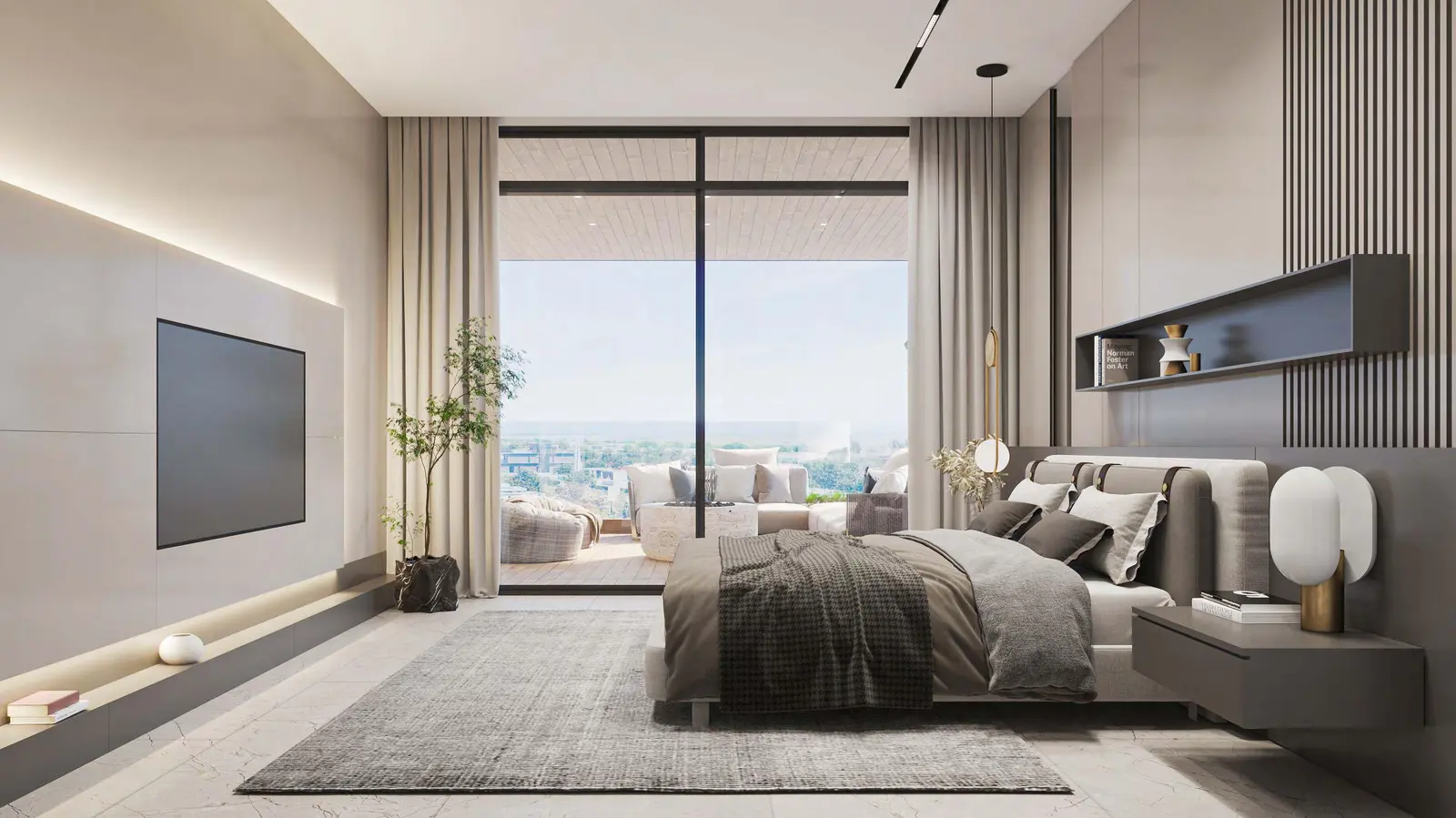 Cozy interior dining space with modern furniture and sleek lighting at Majlis Reem Hills luxury apartments on Al Reem Island.