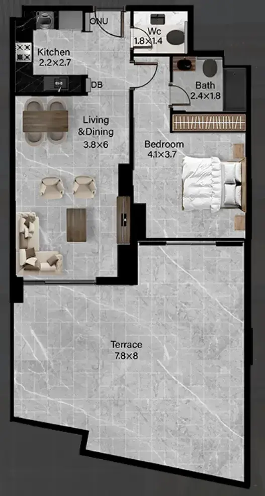 1 Bedroom apartments - Rose Gardens 2