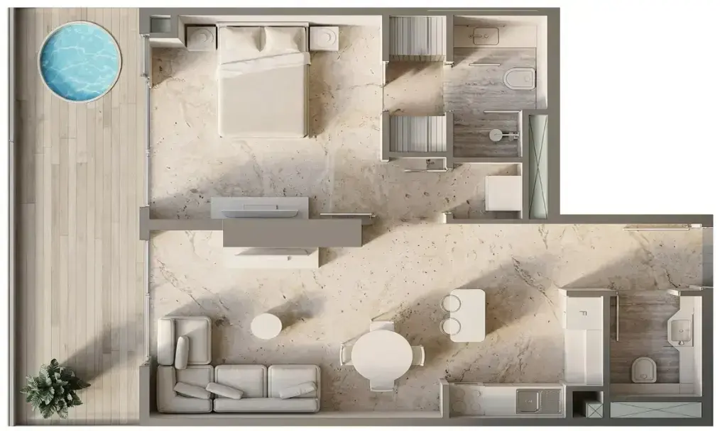 1 Bedroom apartments - Sky Line by Peace Homes