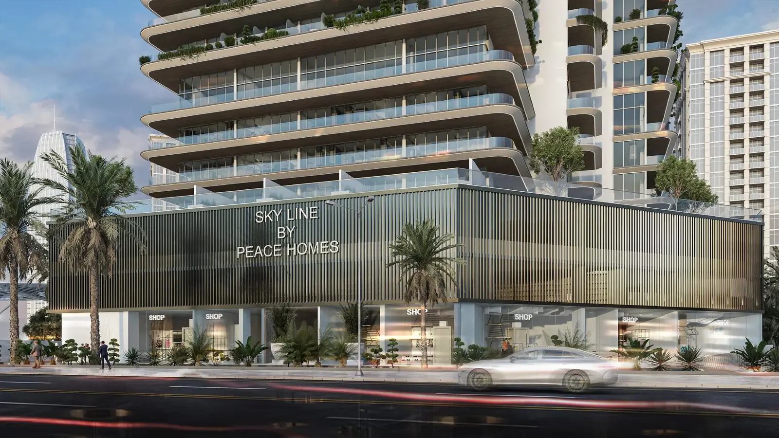 Sky Line by Peace Homes in Dubai Land Residence by Peace Homes Development - Exterior Image 3