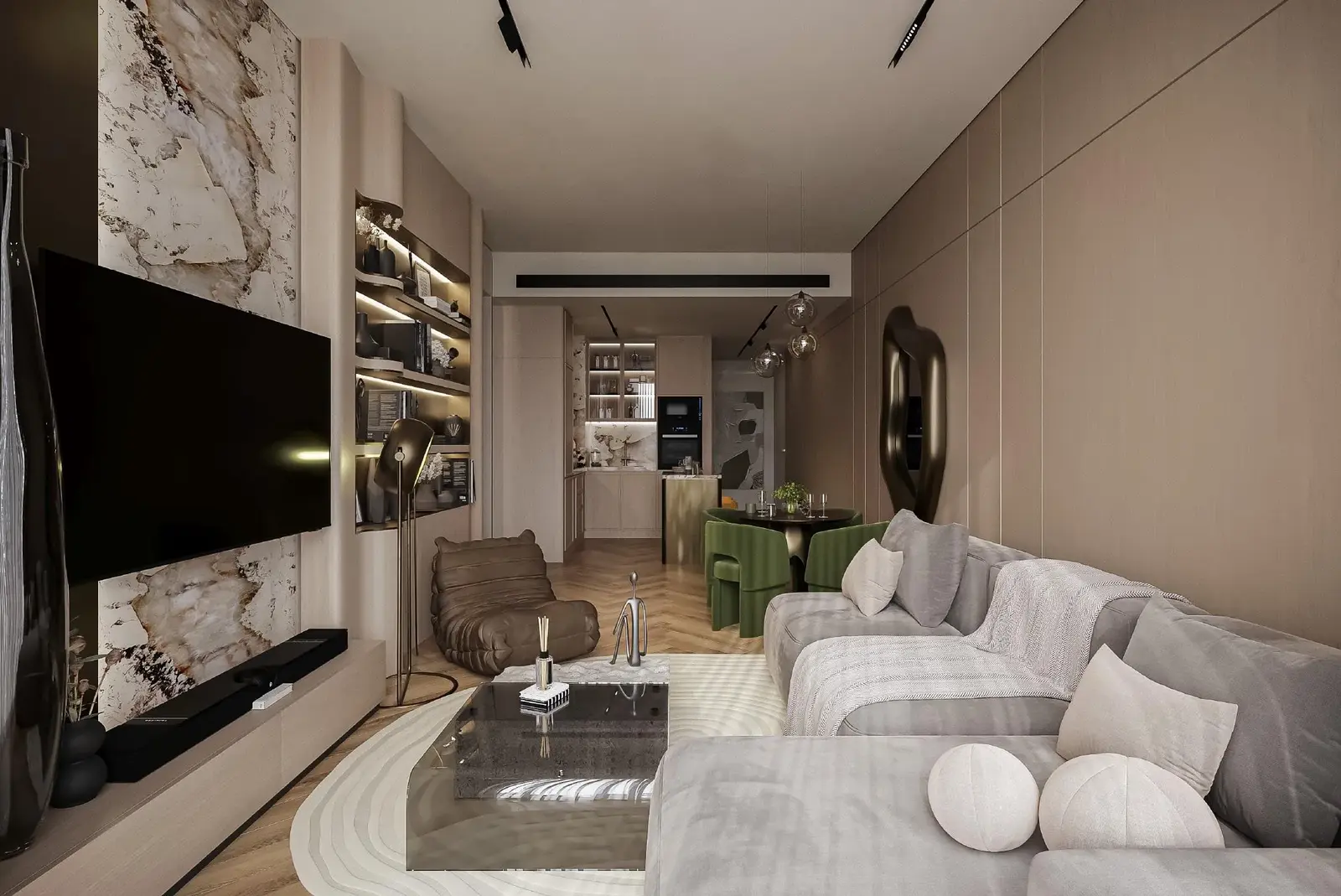 Sky Line by Peace Homes in Dubai Land Residence by Peace Homes Development - Interior Image 6