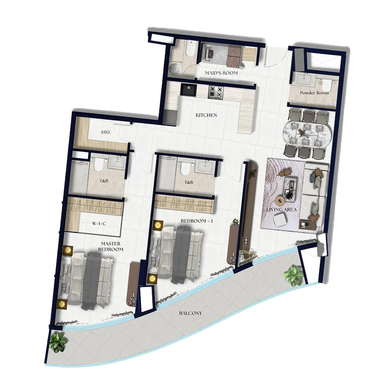 2 Bedrooms apartments - Xenia Residence