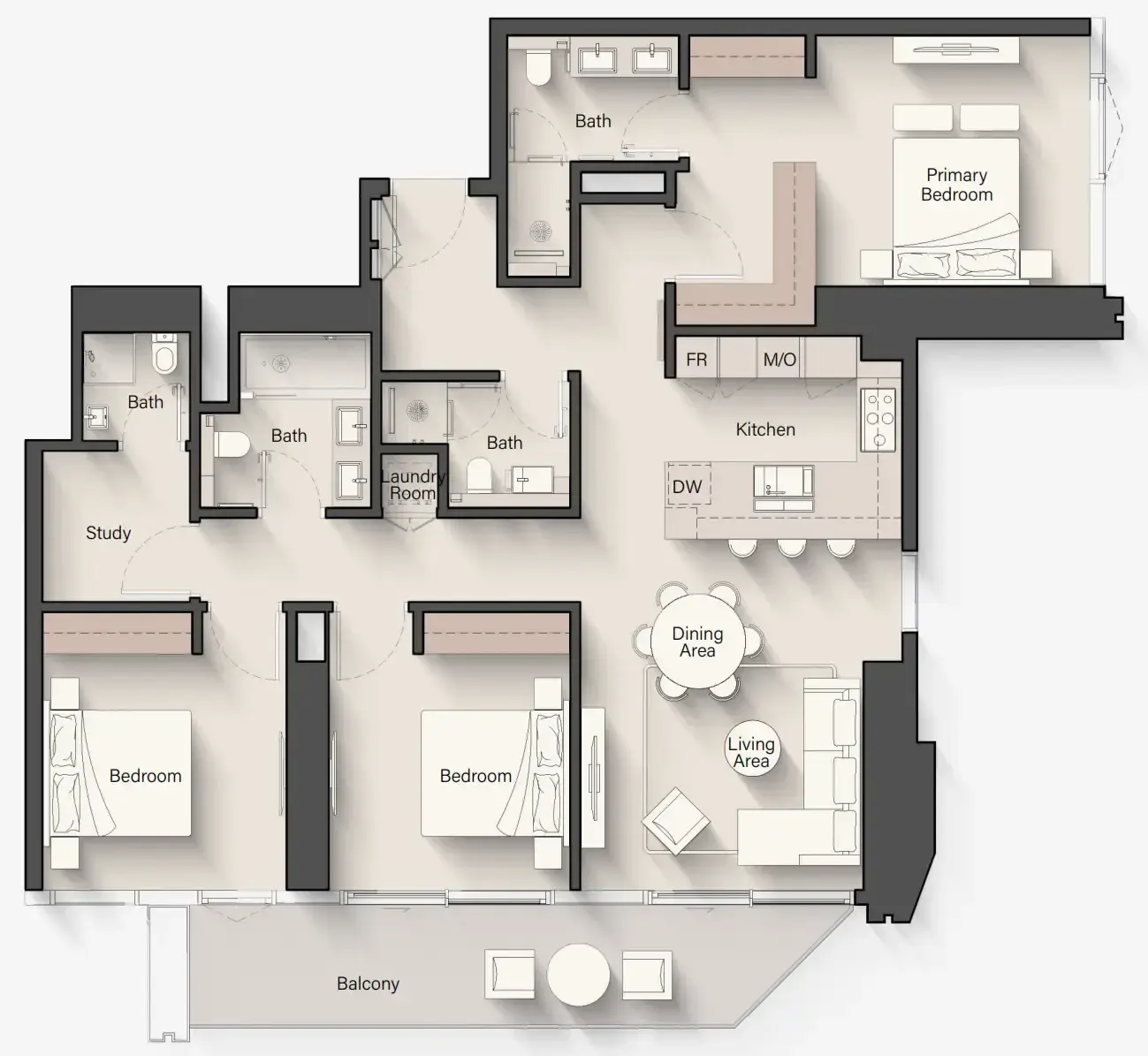 3 Bedrooms apartments - Eltiera Views