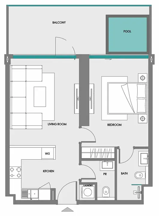 1 Bedroom apartments - Samana Boulevard Heights