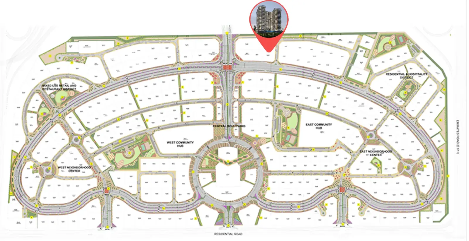 Samana Boulevard Heights master plan