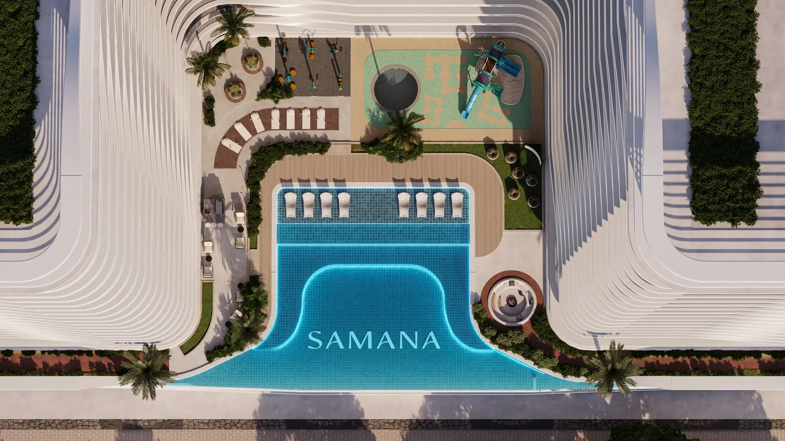 Samana Boulevard Heights in Dubai Land Residence by Samana - Exterior Image 2