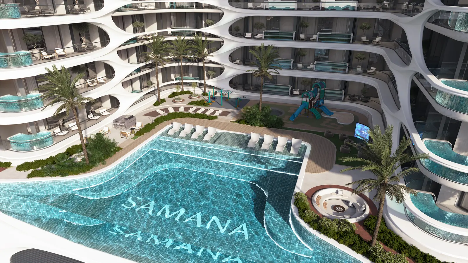 Samana Boulevard Heights in Dubai Land Residence by Samana - Exterior Image 9