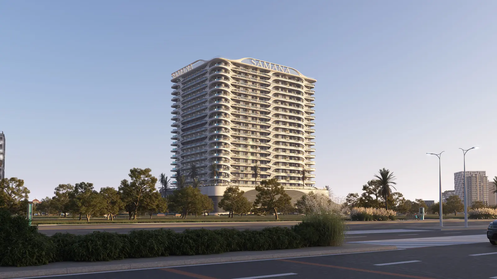 Samana Boulevard Heights in Dubai Land Residence by Samana - Exterior Image 11