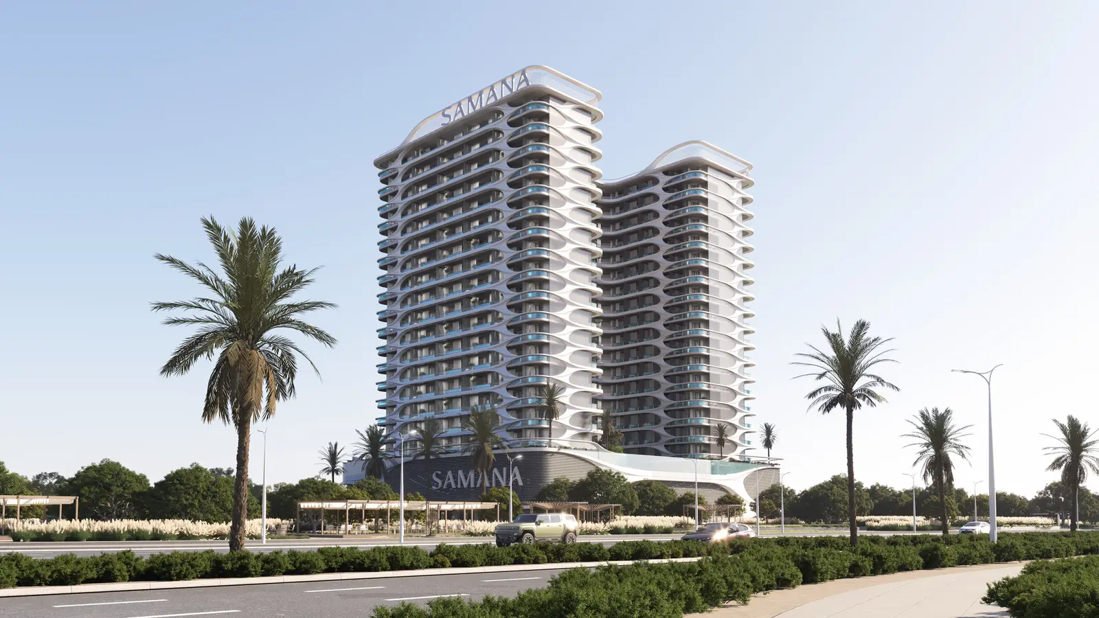 Samana Boulevard Heights in Dubai Land Residence by Samana - Exterior Image 12