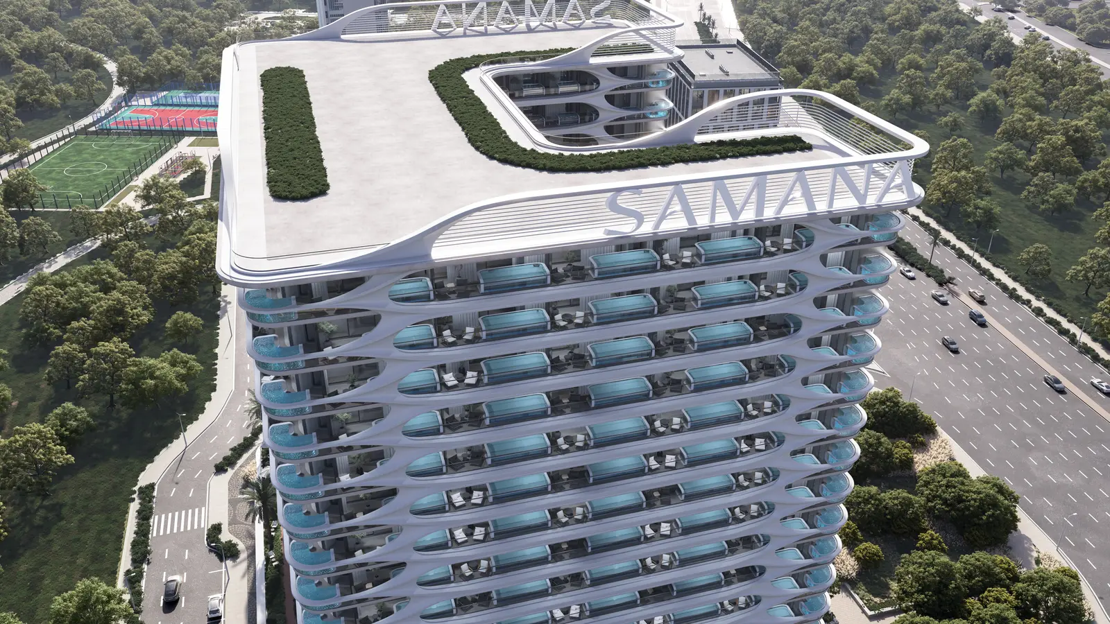 Samana Boulevard Heights in Dubai Land Residence by Samana - Exterior Image 13
