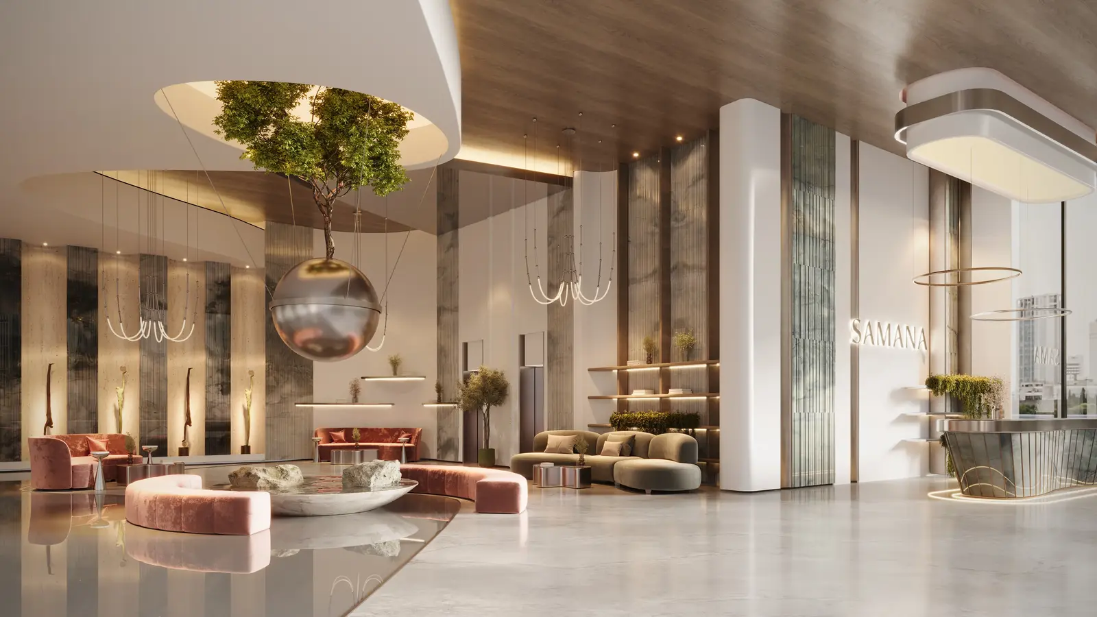 Samana Boulevard Heights in Dubai Land Residence by Samana - Lobby Image 1