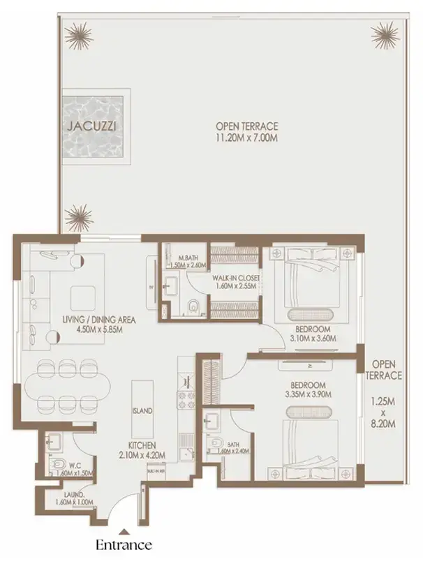 2 Bedrooms apartments - Veona by Gutti