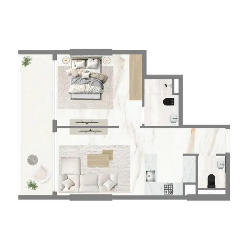 1 Bedroom apartments - Celesto 2
