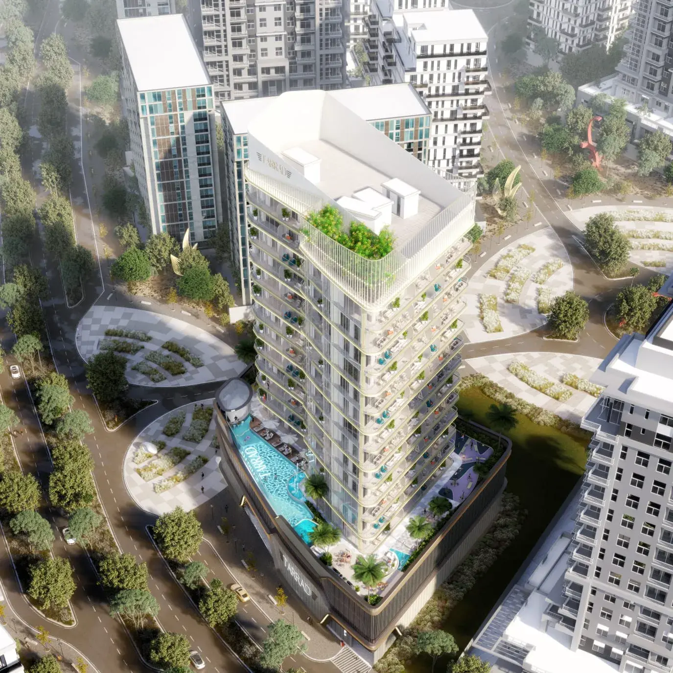 Celesto 2 in Dubai Land Residence by Tarrad Development - Exterior Image 3