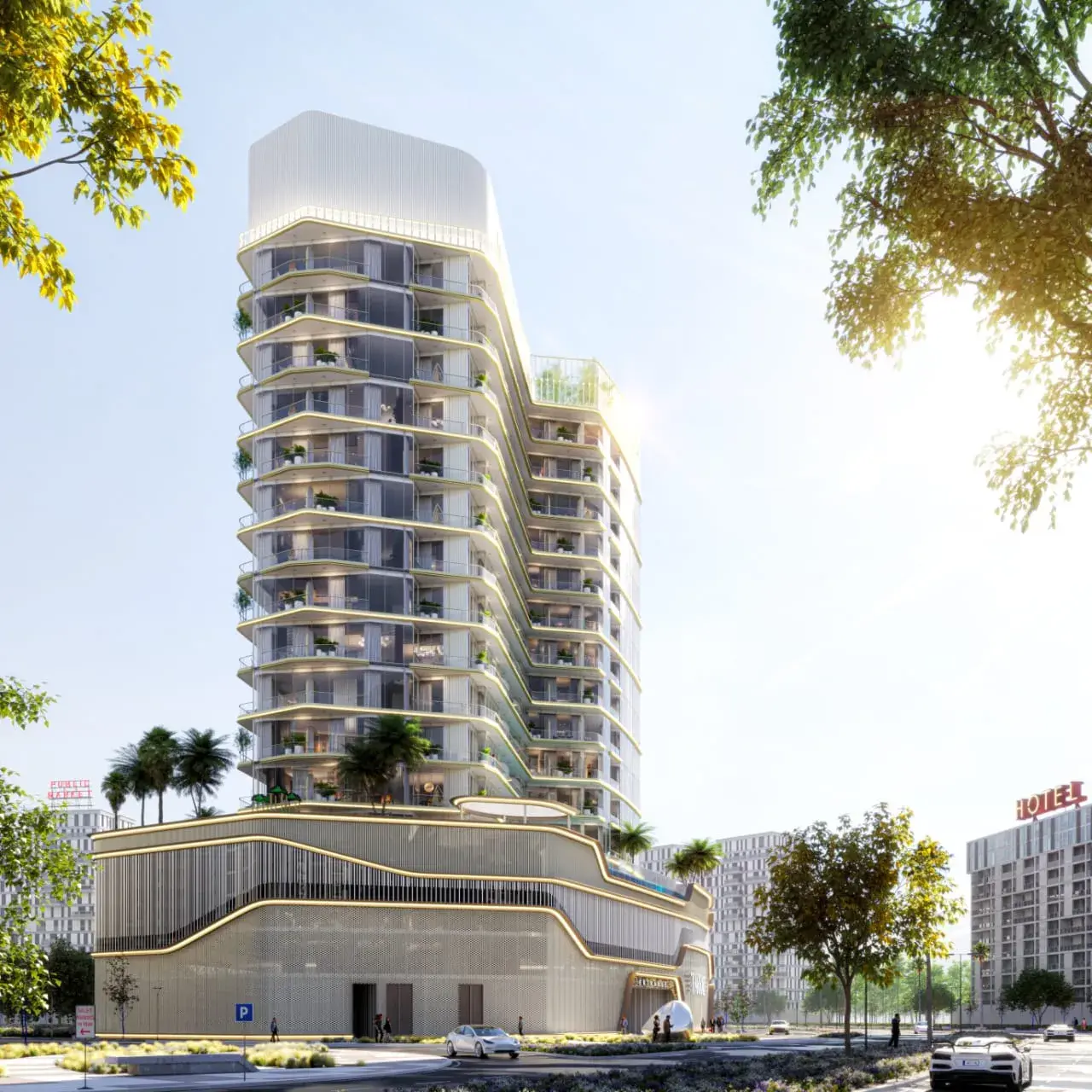 Celesto 2 in Dubai Land Residence by Tarrad Development - Exterior Image 5
