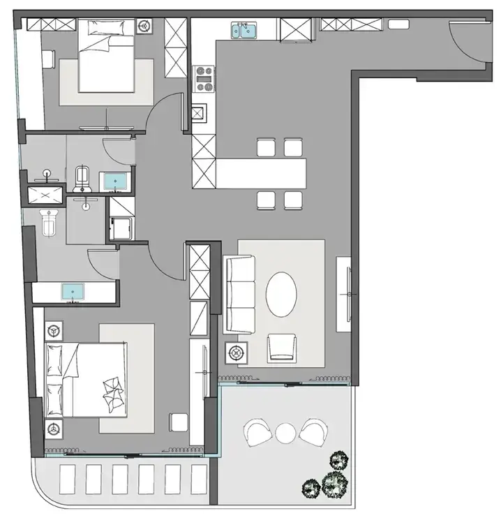 2 Bedrooms apartments - Dreamlife Residences