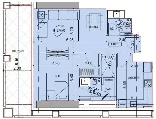 1 Bedroom apartments - Binghatti Titania