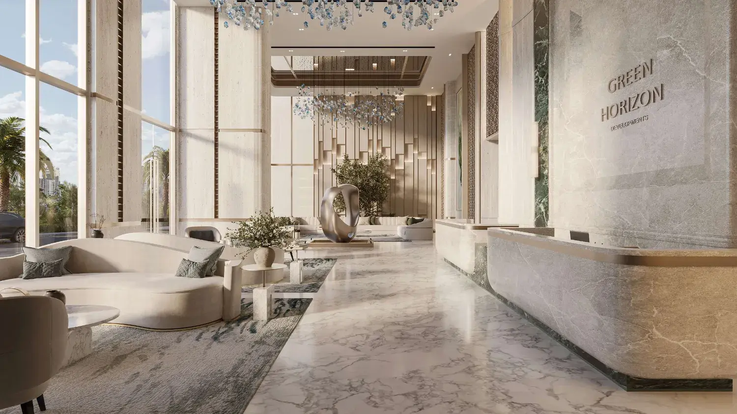 Meriden Beach Residences in Dubai Islands by Green Horizon Development - Lobby Image 1